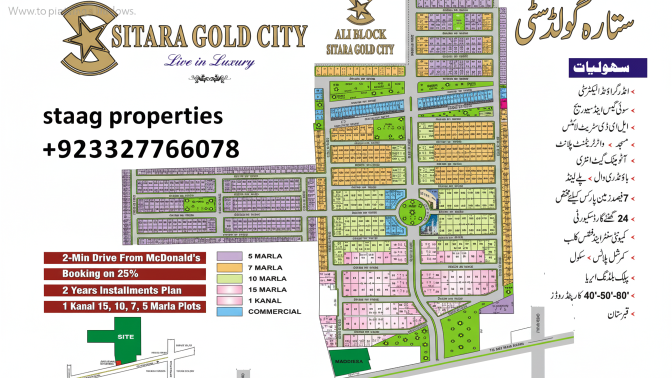 sitara gold city map